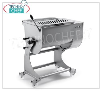 SIRMAN - Stainless steel meat mixer, 120 kg bowl capacity, mod.120XPBA Stainless steel meat mixer, bowl capacity 120 Kg, removable stainless steel blades, V.400/3, Kw.1,1, Weight 138 Kg, dim.mm.1092x700x1030h