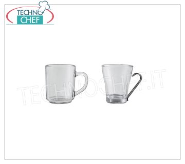 Glass coffee - cappuccino cups TEMPERED GLASS, ARCOROC