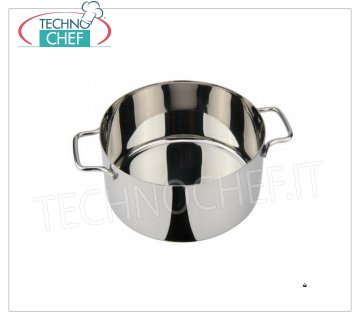 Ilsa - HIGH CASSEROLE Inox SINGLE PORTION 2 handles HIGH CASSEROLE 2 handles, Monoportions Collection, in STAINLESS STEEL, diameter 100 mm, high 60 mm.