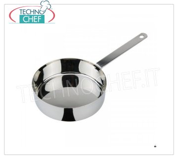 Ilsa - SINGLE PORTION INOX PAN 1 handle FRYING PAN 1 handle, Monoportions Collection, in STAINLESS STEEL, diameter 120 mm, height 35 mm.