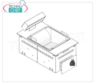 Professional Electric Potato Warmer GN 2/3, Drop-in, kW.0,65 Electric potato warmer GN 2/3, 1 TOP module, V.230/1, kW.0,65, Weight 12,6 Kg, dim.mm.350x600x266h