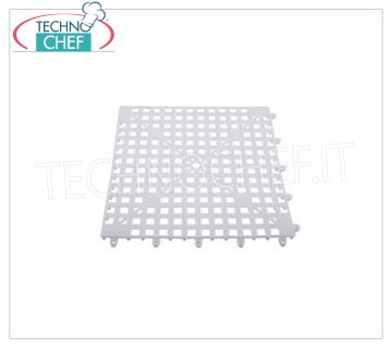 Bar mats Interlocking glass drainer mat, in transparent plastic, cm.30,5x30,5
