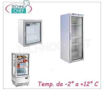 Glass door upright fridge 