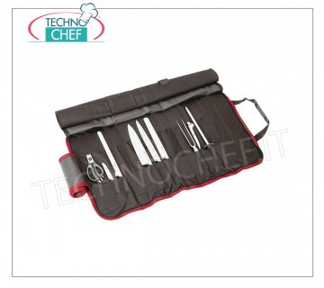 PADERNO - Roll Knife Holder with 9 Pieces Knife Roll 9 Pieces