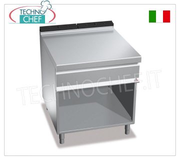 TECHNOCHEF - NEUTRAL TOP on OPEN CABINET, DOUBLE 800 mm module, Mod.N9T8M NEUTRAL TOP on OPEN CABINET, BERTO'S, MAXIMA 900 Line, WORKING Series, DOUBLE 800 mm module, Weight 55 Kg, dim.mm.800x900x900h
