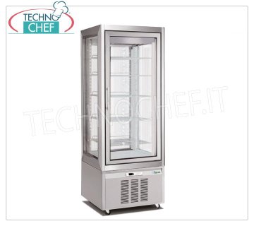 Pastry display cabinet 4 display sides, ventilated, temp.-15°/-24°C, 5 shelves, Class B, mod.G-VGP420BT