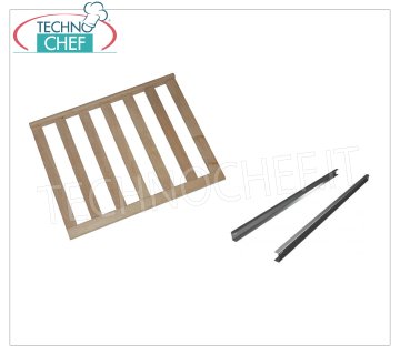 Forcar - SLIDING WOODEN GRILLE + PAIR OF GUIDES, Mod.BJ21W