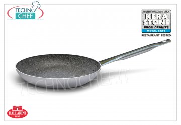 Ballarini - LOW COUNTERSUNK PAN `` TO JUMP '' in NON-STICK Aluminum, Professional LOW COUNTERSUNK PAN `` JUMP '' 1 handle, with HIGH QUALITY KERA STONE-PROFI GRANITE PROFESSIONAL NON-STICK coating, SERIES 2800, in ALUMINUM alloy, diameter mm.240, high mm.45