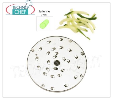 Julienne vegetable cutter disc 7 mm Disc to fray mozzarella with a thickness of 7 mm