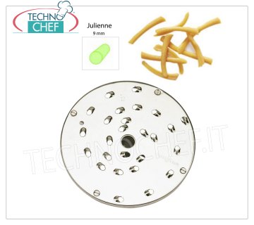 Julienne vegetable cutter disc 9 mm Disc to fray mozzarella with a thickness of 9 mm