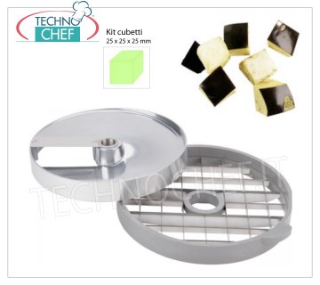 Cubes Grid and Disc Slice for Cube 25 x 25 x 25 mm Kit for 25x25 mm cubes, consisting of: slices disc and cubes grid