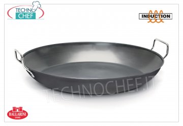 Ballarini Professionale - PAN 2 handles in HEAVY IRON for INDUCTION, 3000 Series PAN 2 handles, SERIES 3000, suitable for heavy IRON INDUCTION PLATES, diameter mm.280, high mm.50