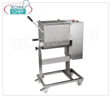 FIMAR - Stainless steel meat mixer, 1 shovel, max bowl capacity 30 Kg, mod.30C1P Meat mixer in stainless steel, with 30 Kg tilting bowl, removable blade, V.400/3, Kw.0,75, Weight 49 Kg, dim.mm.700x420x1020h