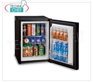 Refrigerator Minibar for Hotels, THERMOELECTRIC, with MIRROR DOOR, Power 65 W, 40 liters, class A +, mod. TP40NS THERMOELECTRIC Minibar Fridge with MIRROR DOOR for hotel room, class A +, capacity 40 lt, temperature + 8 ° / + 14 ° C, V.230 / 1, Kw.0,065, Weight 18 Kg, dim.cm.40,5x44,3x54 , 6h