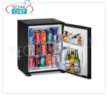 Technochef - Frigor Minibar for hotel room, 30 lt capacity, Class A +, Energy Saving, Frigor Minibar for hotel rooms, class A +, capacity 30 lt, temperature + 8 ° / + 14 ° C, V.230 / 1, Kw.0.06, Weight 11 Kg, dim.mm.512x419x397h