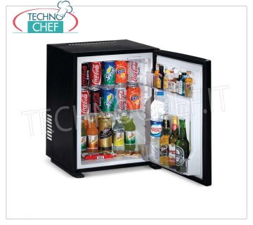 Technochef - Frigor Minibar for hotel room, class A +, capacity 40 lt, Frigor Minibar for hotel room, class A +, capacity 40 lt, temperature + 8 ° / + 14 ° C, V.230 / 1, Kw.0,06, Weight 13 Kg, dim.mm.566x441x432h