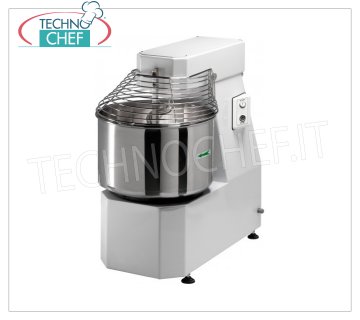 FIMAR - Technochef, Spiral mixer with 32 liter bowl, Mod.30LN FIMAR spiral mixer with head and 32 liter fixed bowl, dough capacity 25 kg, LIGHT LN line, suitable for soft dough, THREE-PHASE, V. 400/3, kw 0.75, weight 69 kg, dim. mm 420x680x660h