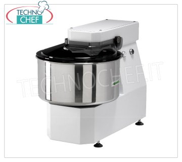 FIMAR - 22 Kg Spiral Mixer, LIGHT Line, mod.30LN 25 Kg Spiral Mixer, LIGHT Line with 32 liter bowl, 22 kg dough capacity, LIGHT LN line, suitable for soft dough, THREE-PHASE, V. 400/3, kw 0.75, weight 69 kg, dim. mm 420x680x660h