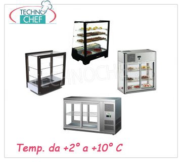 Refrigerated countertop display cases 