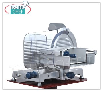 TECHNOCHEF - Vertical meat slicer, gear transmission, blade Ø 350 mm, Professional Vertical meat slicers in aluminum alloy with gear transmission, blade diameter 350 mm, weight 41 Kg, dim.mm 700x560x640h