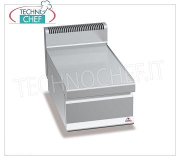 TECHNOCHEF - NEUTRAL TOP with DRAWER, 1 module of 400 mm, Mod.N7T4BC NEUTRAL WORKTOP with PULL-OUT DRAWER, BERTOS, MACROS 700 Line, WORKING Series, 1 module of 400 mm, Weight 16 Kg, dim.mm.400x700x290h