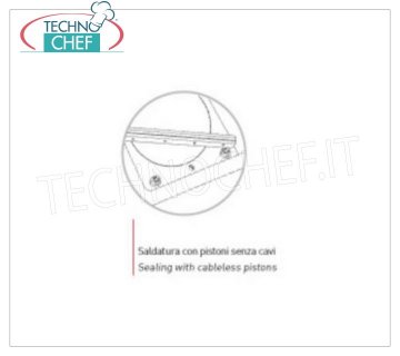 Sealing bar with piston Piston lifting sealing bar