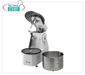 Fimar - 50 Kg Spiral Mixer with Liftable Head and Removable Bowl, mod.50CNS 50 kg spiral mixer with lifting head and removable 62 lt bowl, V.400/3, 2.2 kW, weight 209 kg, dimensions mm.920x530x940h