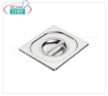 18/10 stainless steel lid with handle grip for GN 1/6 container