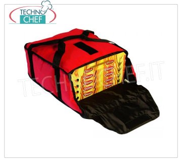 Technochef - Thermal bag for transporting max 5 pizza boxes Ø 33 cm. Thermal bag for transporting max 5 pizza boxes Ø 33 cm.- dim. external mm. 360x360x170h