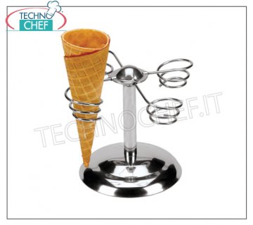 Ice Cream Cones Holder, 4 Places Ice cream cone holder, 4 seats, diameter 16.5x14h cm