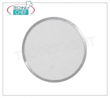 Round pizza cooking screen in aluminium Round aluminum pizza cooking screen, diameter 28 cm