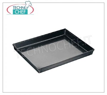 Pizza pans, pastry Pizza-Pastry tray rectangular in blue plate, dimensions cm 30x23x3h