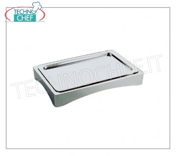 Refrigerated tray with dome (NOT INCLUDED) Refrigerated display case with stainless steel base, 4-piece set (excluding dome), dimensions 56.5x36x8.5h cm