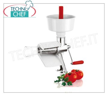 Food mill Hand-made professional manual tomato processor, diameter 21 cm, supplied with 1 mm holes