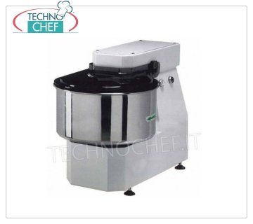 Fimar - 16 Kg Spiral Mixer, LIGHT Line, mod.20LN 16 Kg Spiral Mixer with 22 liter bowl, LIGHT LN line, suitable for soft doughs, THREE-PHASE, V. 400/3, kw 0,55, weight 45 kg, dim. mm 380x600x560h