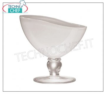 Low and wide transparent ice cream cup Ice cream cup diameter 9x19h cm - sold in quantities of 6 pieces