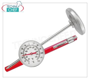 Pin thermometers Broaches thermometer, range from 0 ° to + 120 ° C, division 1 ° C, dial diameter 5 cm