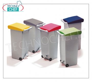 Waste bins for separate collection Gray Fireproof Pedal Bin
