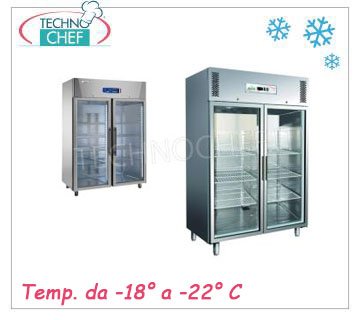 Double glass door upright coolers/freezers 