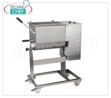 FIMAR - Stainless steel meat mixer, 1 shovel, max bowl capacity 50 Kg, mod.50C1PN Meat mixer in stainless steel, with 50 Kg tilting bowl, removable blade, V.400/3, Kw.0,75, Weight 80 Kg, dim.mm.800x520x1020h