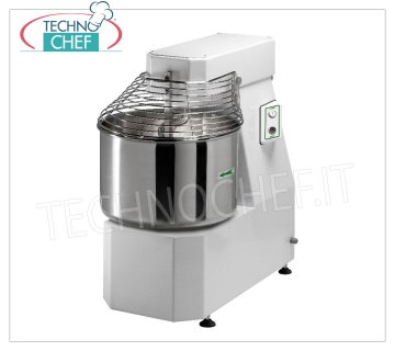 Fimar - Spiral mixer with liftable head and fixed bowl lt. 62, mod.50FN Spiral mixer with liftable head and fixed bowl of lt. 62, dough capacity 50 Kg, V.400 / 3, Kw.2,2, Weight 209 Kg, dimensions mm.920x530x940h