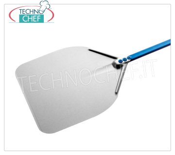 GI.METAL - Rectangular Aluminum Pizza Shovel, Super Professional Line Rectangular pizza shovel completely in aluminum alloy, Super Professional Line light, flexible and resistant, dim.mm 330x330, handle length 1500 mm.