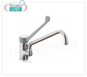 Single hole mixer tap Single hole mixer group with clinical lever and long spout