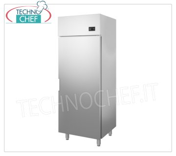 Technochef - Refrigerated Cabinet 1 Door, 600 lt, Ventilated, Temp.0°/+8°C, Class C 1 Door Refrigerator Cabinet, Professional, external structure in stainless steel, 600 lt, Temp.0°/+8°C, ECOLOGICAL in Class C, Gas R290, ventilated, V.230/1, Kw.0.24, Weight 70 Kg, dim.mm.720x700x2020h