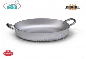 Ballarini - PAN 2 handles in Aluminum for INDUCTION thickness 5 mm, Professional 2-handle pan, 6800 SERIES, in ALUMINUM, suitable for 5 mm HIGH THICKNESS ALUMINUM ALLOY INDUCTION PLATE, diameter 280 mm, height 65 mm