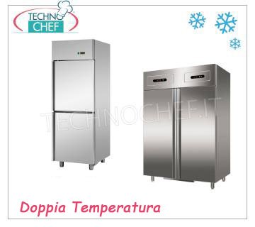 2-temperature, 2-Compartment Industrial Refrigeration Cabinets 