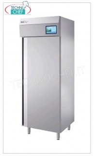 Retarder prover cabinet, cold, hot and holding function, temperature -6° / +40°C 1 door retarder prover cabinet, 700 l, temp. - 6°/+40°C, stainless steel structure, touch screen control panel, ventilated refrigeration, V. 230/1, kw 0.52, dim. mm 720x800x2020h