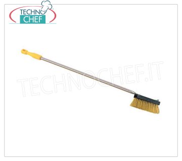 LILLY - Brass Brush for Oven, Mod.73016 Brass brush for oven, with scraper, stainless steel handle and wooden terminal, cm 155.