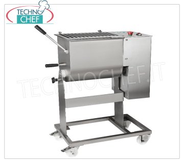 FIMAR - Stainless steel meat mixer, 1 shovel, max bowl capacity 75 Kg, mod.75C1PN Stainless steel meat mixer, with 75 Kg tilting bowl, removable blade, V.400/3, Kw.1,5, Weight 85 Kg, dim.mm.980x520x1020h