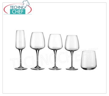 Glasses for the Table - complete coordinated series FLUTE GLASS, BORMIOLI ROCCO, Aurum Collection Crystalline Tasting